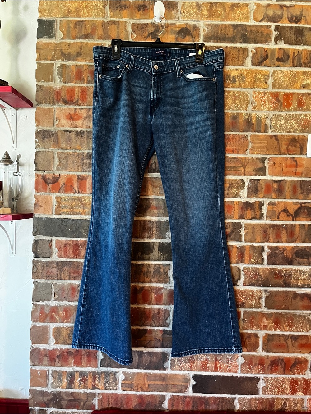 Levi’s Women’s Juniors Superlow 518 Medium Wash Denim Jeans Size:15M
